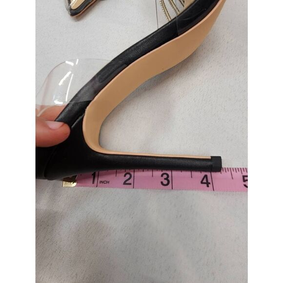 sarawill Women's 8 Stiletto Pumps Pointed Toe Transparent PVC High Heels Crystal - Picture 7 of 10